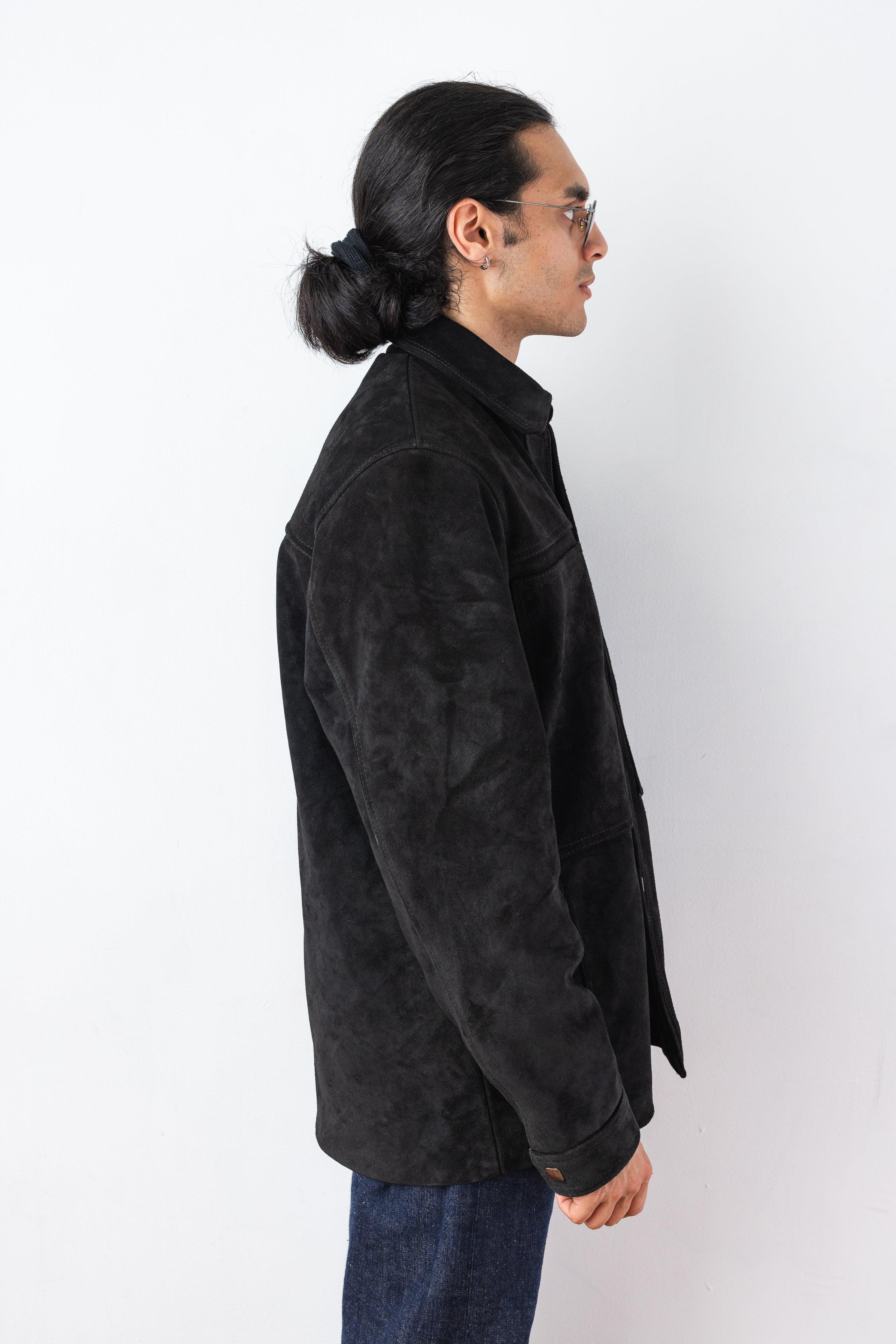 Marine Oiled Suede Car Coat FAIZ T.S.