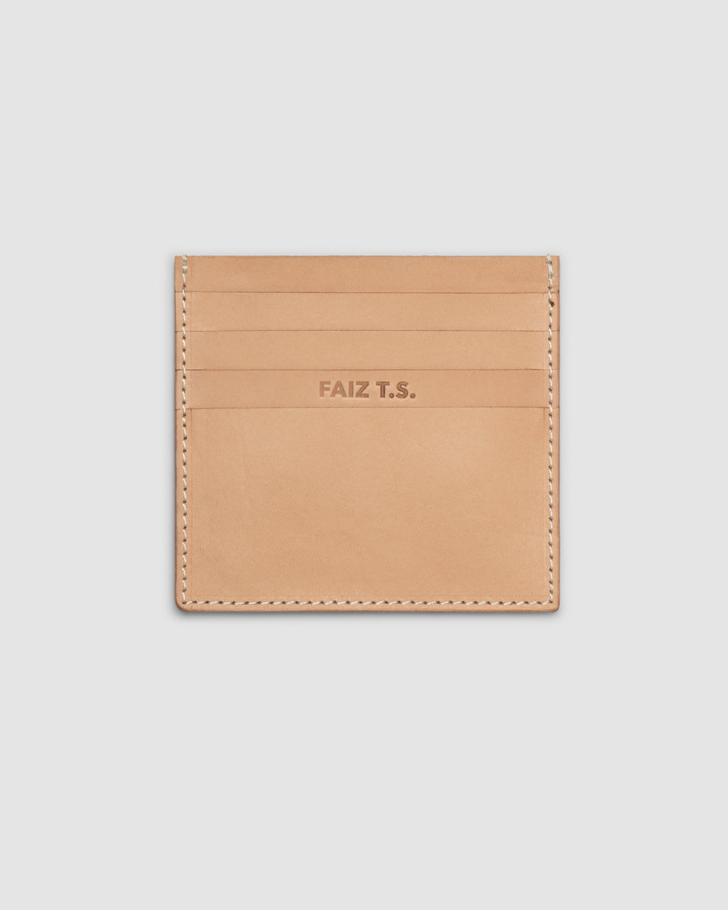 Tall Cowhide Leather Cardholder FAIZ T.S. CO.