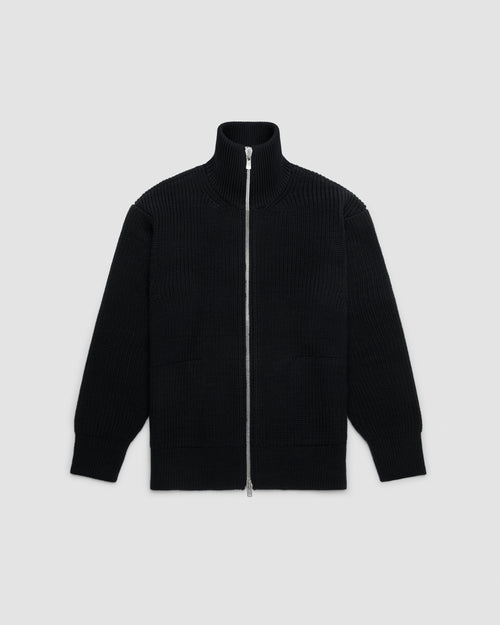 Drivers Full Zip Merino Wool Sweater FAIZ T.S. CO.