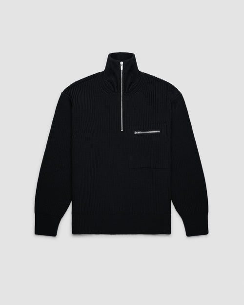 Balancer Half Zip Merino Wool Sweater FAIZ T.S. CO.