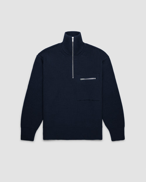 Balancer Half Zip Merino Wool Sweater FAIZ T.S. CO.