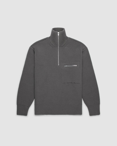 Balancer Half Zip Merino Wool Sweater FAIZ T.S. CO.