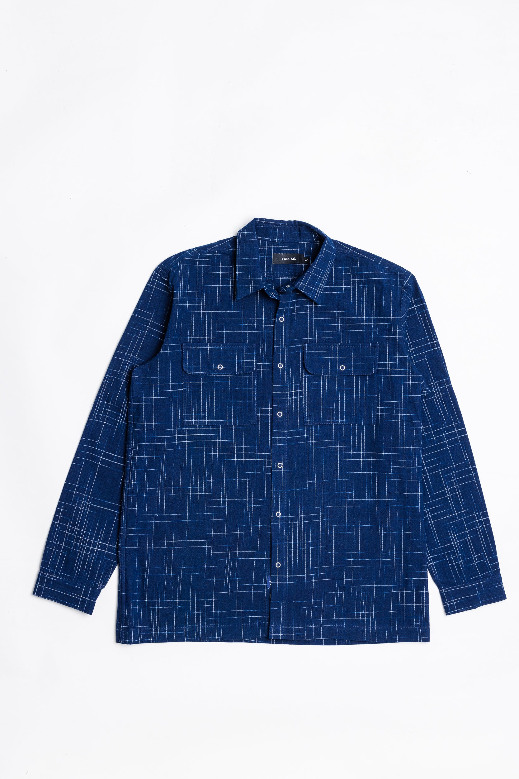 Hakeme Snap Indigo Shirt FAIZ T.S.