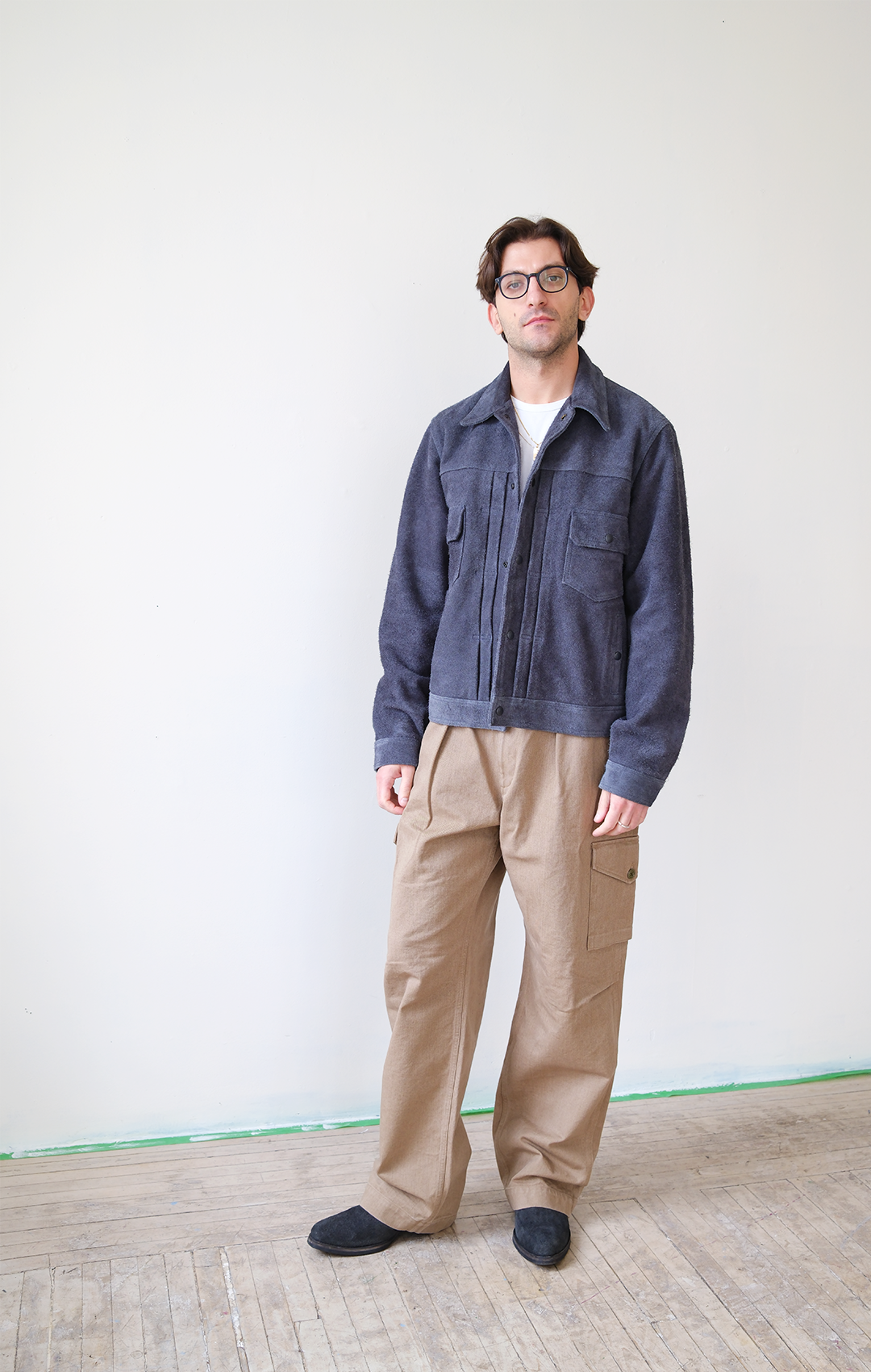 Pleated English Cargo Trouser