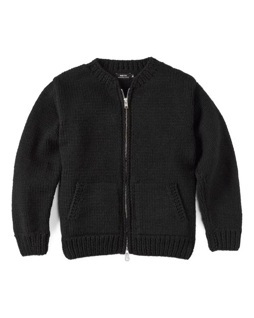 Bomber Handknit Virgin Wool Sweater FAIZ T.S. CO.