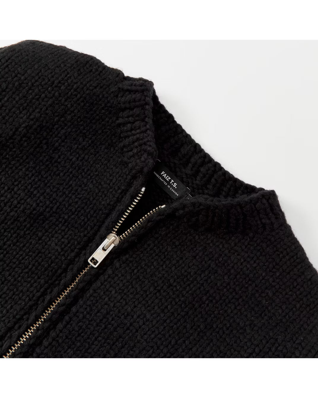 Bomber Handknit Virgin Wool Sweater FAIZ T.S. CO.