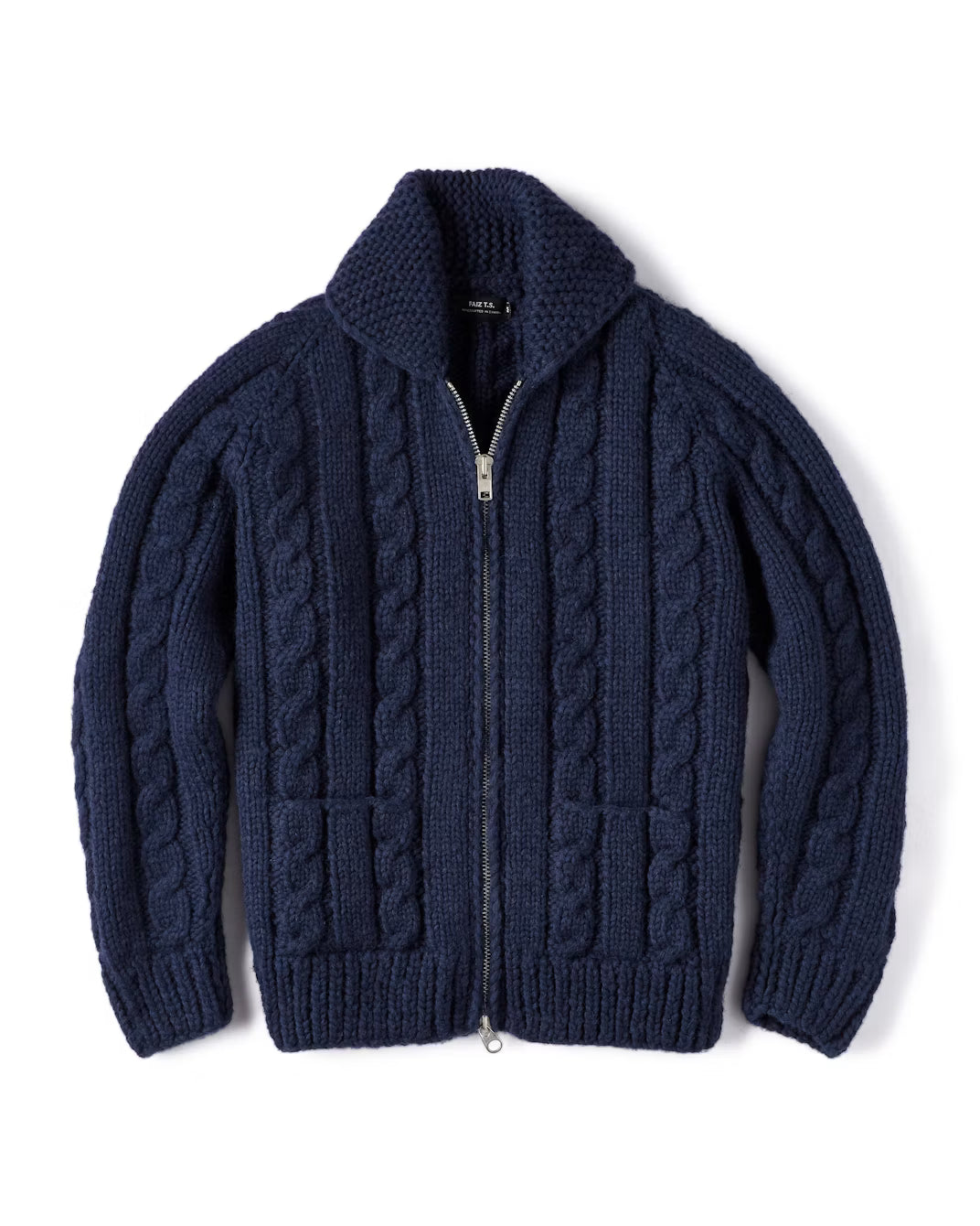 Fisherman Handknit Virgin Wool Sweater FAIZ T.S. CO.