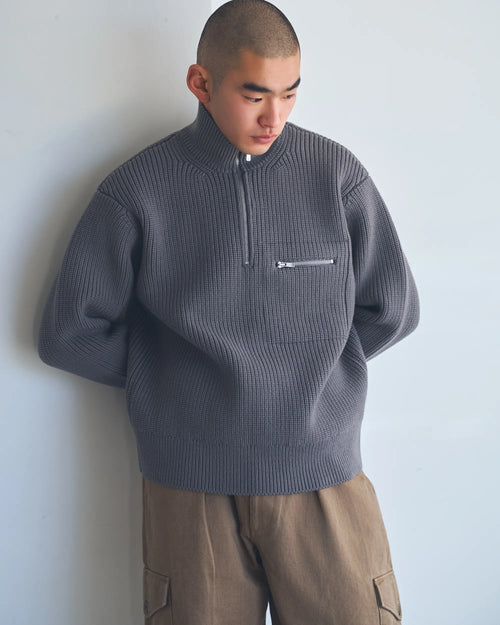 Balancer Half Zip Merino Wool Sweater FAIZ T.S. CO.