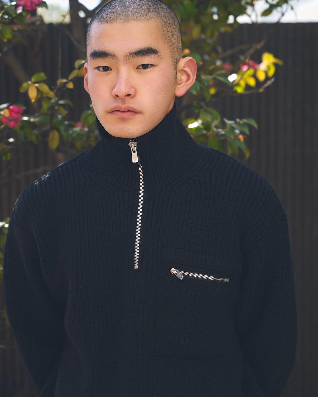 Balancer Half Zip Merino Wool Sweater FAIZ T.S. CO.