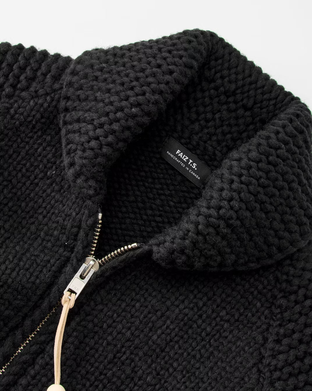 Moto Café Handknit Virgin Wool Sweater FAIZ T.S. CO.