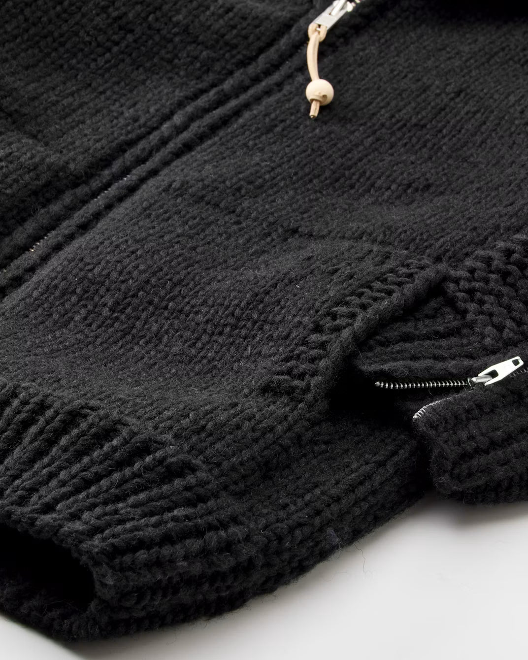 Moto Café Handknit Virgin Wool Sweater FAIZ T.S. CO.