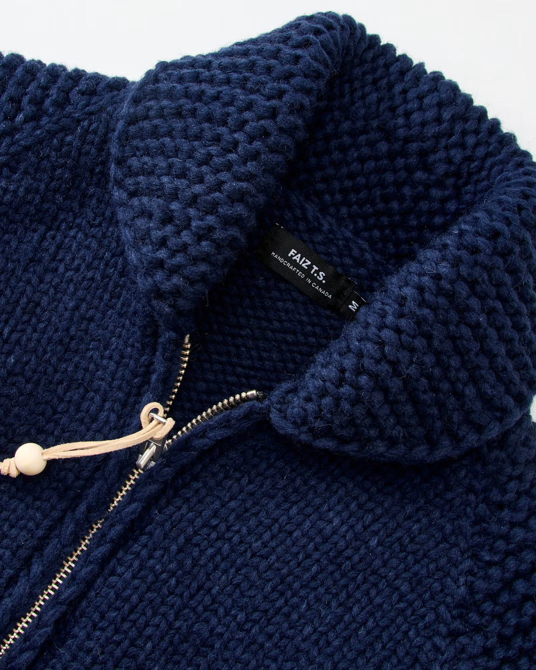 Moto Café Handknit Virgin Wool Sweater FAIZ T.S. CO.