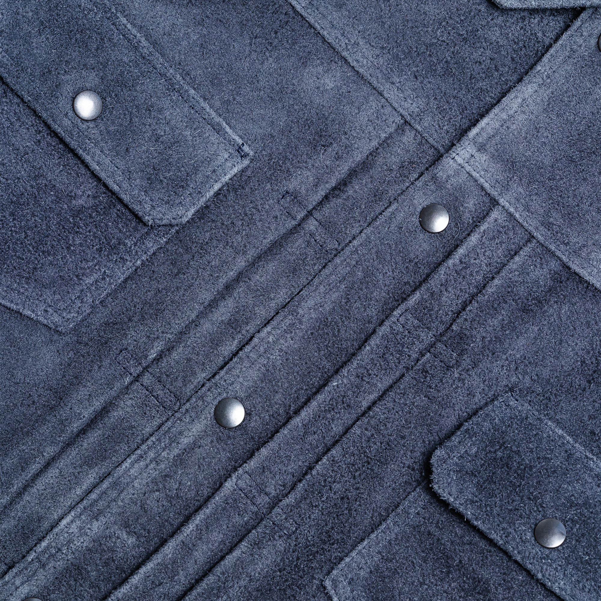 type 2 suede jacket front button detail