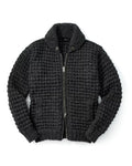 Waffle Oxford Handknit Virgin Wool Sweater FAIZ T.S. CO.