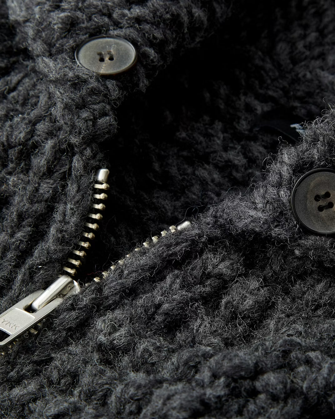 Waffle Oxford Handknit Virgin Wool Sweater FAIZ T.S. CO.